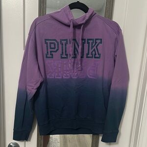 Victoria's Secret Pink Collection Purple and blue hombre cowl neck sweatshirt